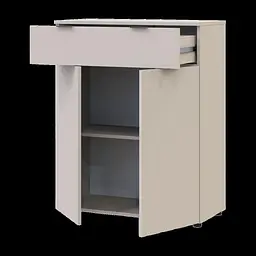 Комод Doros Рон 2 2 фасади 1 шухляда Кашемір 80х38х100 (41516044) - мініатюра 6