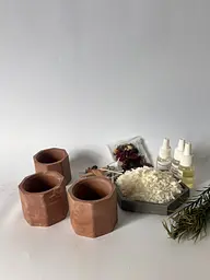 Подарунковий набір для створення 3 свічок CandleCraft Mini, коричневий