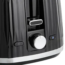 Тостер Russell Hobbs Eden 800 Вт пластик підігрів розморожування чорний - мініатюра 3
