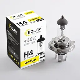Автолампа галогенна Solar Starlight +30% / H4 / 100/90W / 24V / 1 шт (2414)