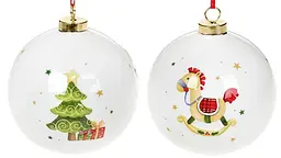 Набір керамічних куль "Happy New Year", 4 штуки Bona 10х10х11,5 см dec0008435 - мініатюра 2