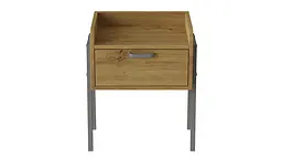 Тумба модульна Ferrum-decor Бетті 540x450x320 метал Сірий ДСП Дуб Артізан 16 мм (FRD-103002)