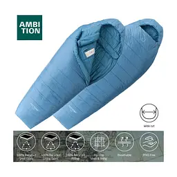 Спальний мішок Nordisk Bjarni 0°C Wide L Aegan Blue (10721310-101) (DAS303773) - мініатюра 5