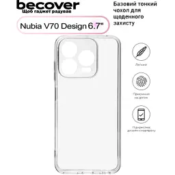 Чохол до мобільного телефона BeCover Nubia V70 Design Transparancy (713563) - мініатюра 4