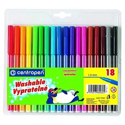 Фломастери "Centropen" 18 кольорів 7790/18 Різнокольоровий (8595013621639)(SC)
