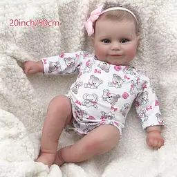 Лялька реборн дівчинка 50 см 1.2 кг з аксесуарами Reborn К0100806 - мініатюра 3