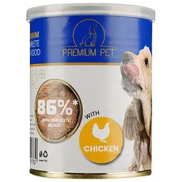 Паштет для дорослих собак Premium Pet з куркою 360 г - мініатюра 2