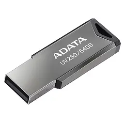 Флеш-накопитель Adata Flash 64Gb USB 2.0 AUV 250 Black (AUV250-64G-RBK) - миниатюра 2
