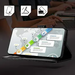 Чохол-гаманець ZTE Axon 30 Pro 5G, чохол-книжка зі штучної шкіри преміум-класу - мініатюра 5