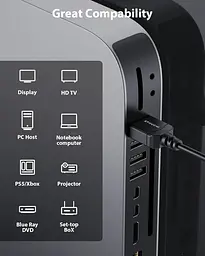 Ультратонкий кабель HDMI 2.1 8K 0,5 м, кабель Stouchi HDMI 2.1, надзвичайно гнучкий кабель 8K HDMI, підтримка 10K 8K120 4K120 144 - мініатюра 4