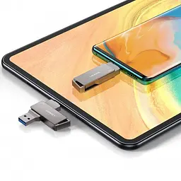 Флешка Usams Type-C OTG USB 3.0 Rotatable High Speed Flash Drive 128 GB (US-ZB201) - мініатюра 5