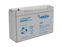 Акумулятор для ДБЖ MERLION 6V-9Ah (GP690F1)