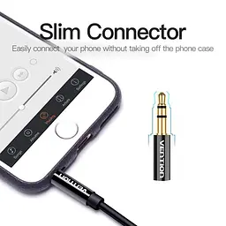 Кабель-розгалужувач Vention 3.5mm Male to 2*3.5mm Female Stereo 0.3m Black (BBSBY) - мініатюра 7