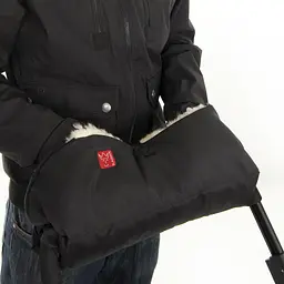 Муфта для коляски Kaiser Big Double, з натуральної овчини, чорний (6573225) - мініатюра 5