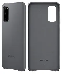 Чохол шкіряний оригінальний Leather Cover EF-VG980LJEGRU для Samsung Galaxy S20 (6.2") Gray - мініатюра 6