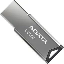 USB флеш накопичувач ADATA 16GB AUV 250 Silver USB 2.0 (AUV250-16G-RBK) - мініатюра 3