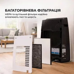 Очищувач повітря з функцією зволоження Sharp KC-F32EUW - мініатюра 6