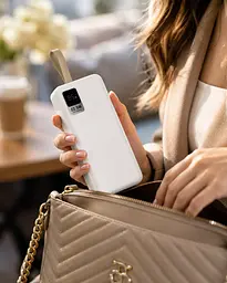 Повербанк із швидкою зарядкою, 40000mAh / Зовнішній акумулятор 22,5W KP-93 / Power bank 2хUSB - мініатюра 4