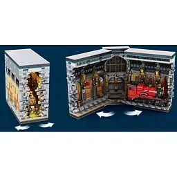 Конструктор Reobrix Платформа 9 ¾ Чарівна станція 3D книга на полицю (66031) [160303] - мініатюра 6