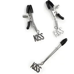 Затискач для сосків та клітора Art of Sex - Nipple and clit clamps Kiss