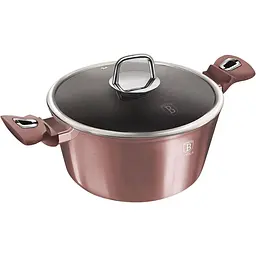 Каструля з кришкою Berlinger Haus I-Rose Edition 6.1 л рожева (BH 6036) - мініатюра 2