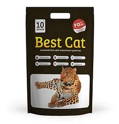 Силікагелевий наповнювач Best Cat White для котячого туалету без запаху 10 л
