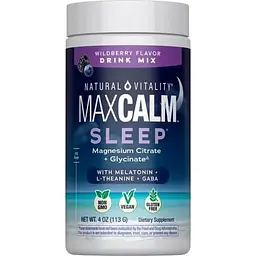 Магній з мелатоніном Natural Vitality CALM Sleep Mag + Melatonin смак лісових ягід 113 г