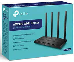 TP-Link Маршрутизатор ARCHER C80 AC1900 4xGE LAN 1xGE WAN MU-MIMO Beamforming - мініатюра 5
