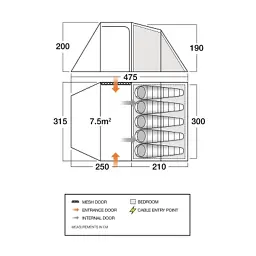 Намет Vango Beta 550XL Mineral Green (TEUBETA00000002) (930842) - мініатюра 12