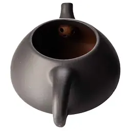 Иссинский чайник Трехрогий из печи, 190 мл - Коричневий - мініатюра 4