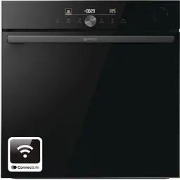 Духова шафа електрична Gorenje 77 л A+ пара дисплей Wi-Fi чорний