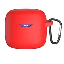 Силіконовий чохол для навушників JBL Tune Flex, Hang Case, червоний, ультратонкий захисний кейс товщиною 2 мм, захист від подряпин, пилу та ударів, компактний, з карабіном для кріплення, ArmorStandart (ARM79921)