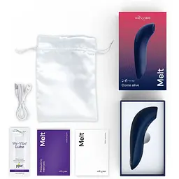 Вакуумний смарт-стимулятор We-Vibe Melt Midnight Blue - мініатюра 6