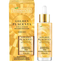 Сироватка для обличчя Bielenda Golden Placenta регенеруюча та освітлююча проти зморшок 30 г - мініатюра 2