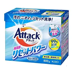 Kao Attack High Penetration Reset Power Антибактеріальний пральний порошок 800 г 