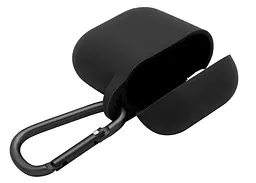 Чохол для навушників Apple AirPods Silicone Case with carbine [Black] [39573] - мініатюра 5