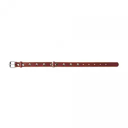 Нашийник Collar одинарний з прикрасами, 32-40х2 см, коричневий - мініатюра 3