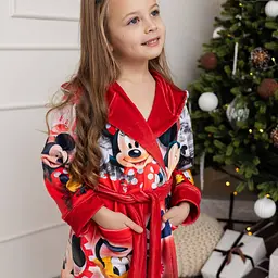 Халат дитячий з плюшевого велюру Mickey Mouse 18121 122-128 см - мініатюра 6