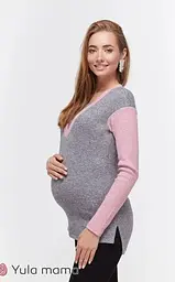 Теплий джемпер для вагітних і годуючих мам з секретом годування Siena розмір M Юла Мама Рожевий - мініатюра 2