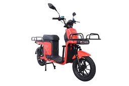 Електроскутер Вантажний з двома великими багажниками Crosser SUPER MAX 1200W | 60V30AH Li-Fe | USB зарядка Червоний 