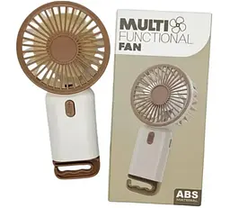 Портативний міні-вентилятор Multi Fan RL-07 акумуляторний USB Коричневий - мініатюра 5