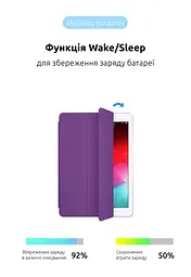 Чехол-книжка для планшета Apple iPad Air 10.9 (2020)/Air 10.9 M1 (2022), Original Smart Case, purple, 10.9 , подставка на планшет, искусственная кожа, микрофибра, магнитная крышка с автоотключением экрана, ArmorStandart (ARM64857) - мініатюра 4