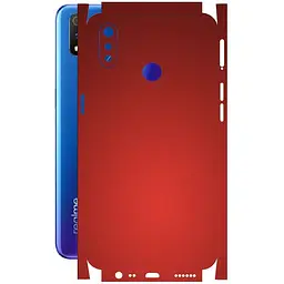 Защитная пленка StatusSKIN для Realme 3 Pro Корпус Винил красная матовая