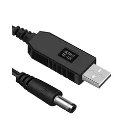 Кабель для роутера USB-DC 5V-12V (1м) підключення від повербанка