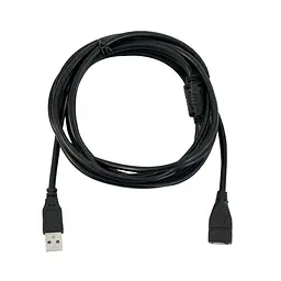 USB удлинитель 2.8 м "High speed computer cable" Черный, кабель USB "папа-мама" (ЮСБ подовжувач) - миниатюра 5