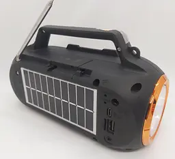 Мультимедійна колонка радіоприймач Fepe FP-23-S Bluetooth із сонячною панеллю та ліхтариком - мініатюра 4