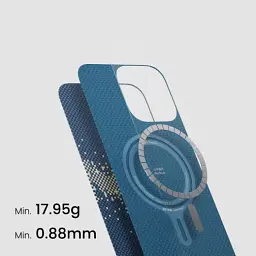 Карбоновий чохол Pitaka Tactile Woven Case (Lumintex™ Edition), що світиться в темряві, StarPeak Milky Way Galaxy для iPhone 16 Pro Max (KI1604PMYG) - мініатюра 5