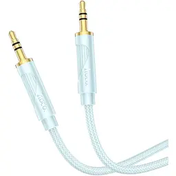 AUX кабель Hoco UPA30 Jack 3.5 to Jack 3.5 1 м синій