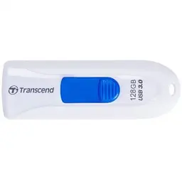 USB флеш накопичувач Transcend 128GB JetFlash 790 White USB 3.0 (TS128GJF790W) - мініатюра 1