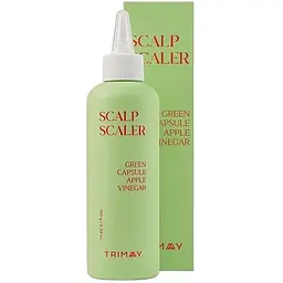 Пілінг для шкіри голови Trimay Green Capsule Apple Vinegar Scalp Scaler з яблучним оцтом 180 мл